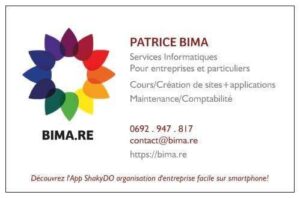 Carte de visite BIMA
